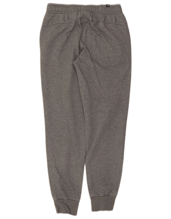 Puma Mujer Chándal Pantalones Joggers UK 12 Medio Gris Algodón