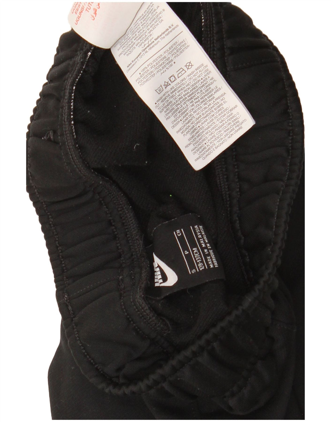 NIKE Pantalones de chándal para niño Joggers 8-9 años Small Negro Poliéster