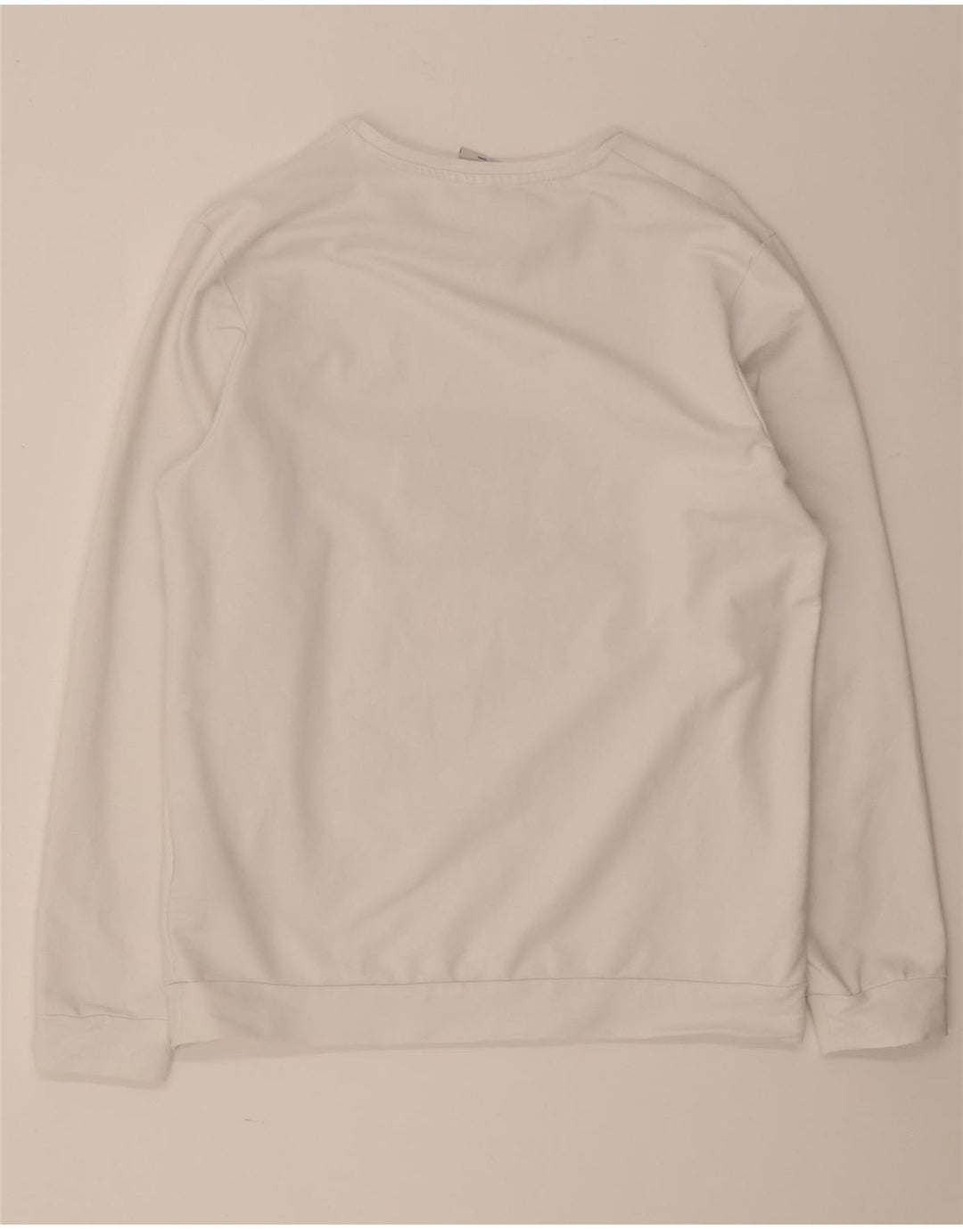 Jack & Jones Hombre Sudadera Gráfica Jumper Large Algodón Blanco