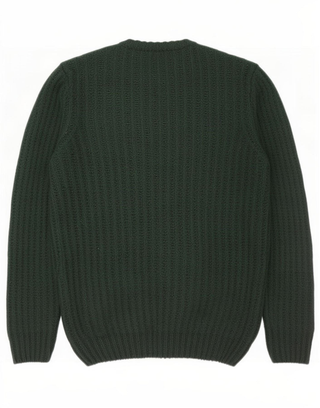 Zara Hombre Jersey Cuello Redondo Jersey Acrílico Verde Medio