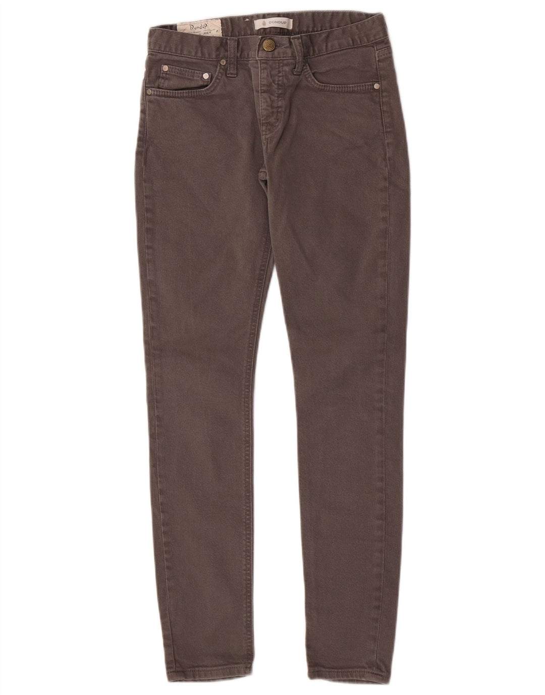 Vaqueros Pitillo Mujer Dondup W25 L29 Algodón Gris