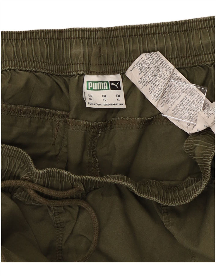 PUMA Pantalón cargo para hombre Joggers XL W38 L28 Algodón caqui