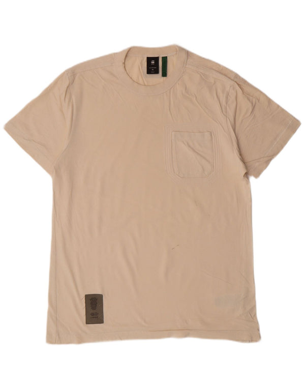 G-STAR Camiseta para Hombre Top Medium Off White Cotton