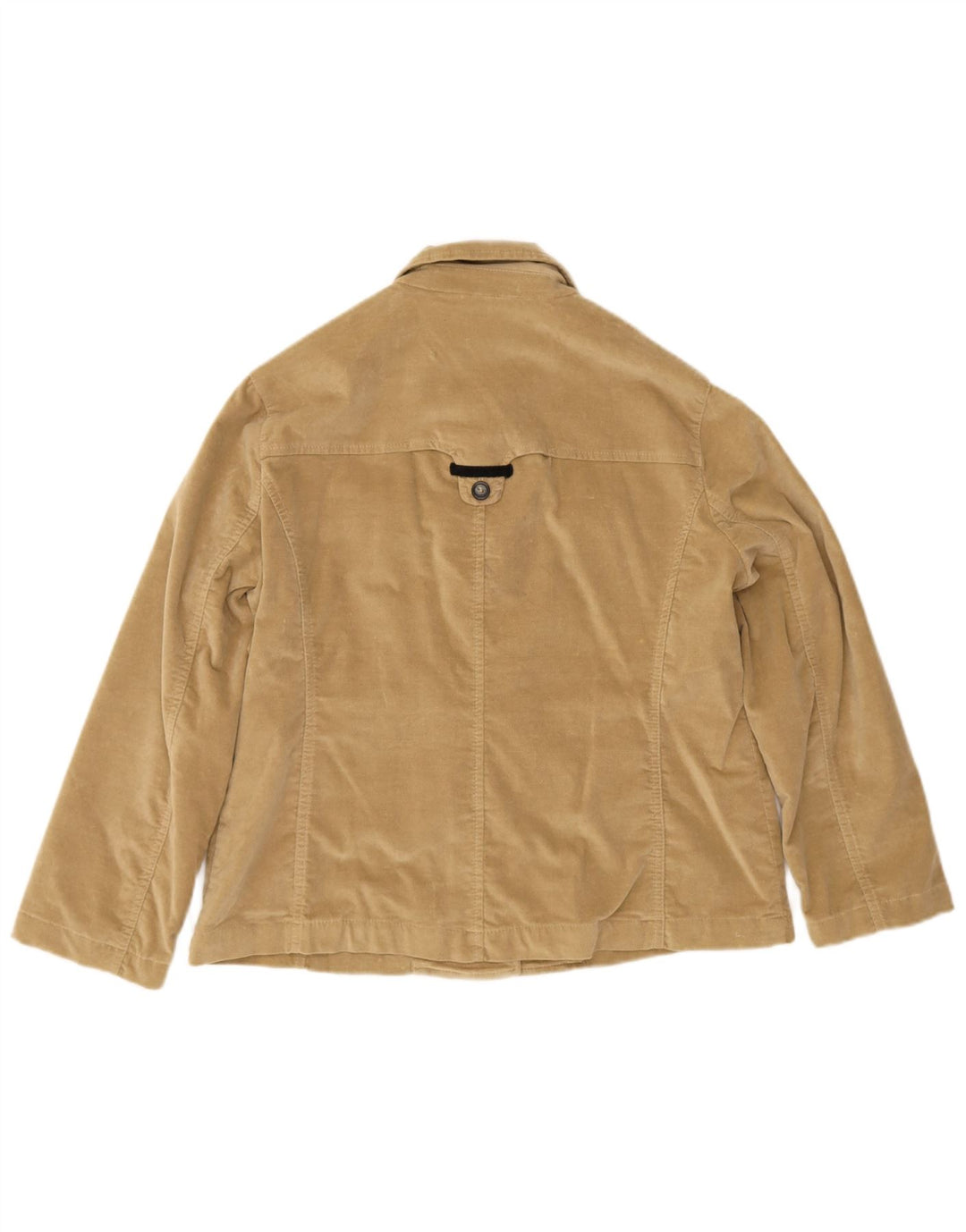 Krizia Chaqueta utilitaria para mujer UK 46 Grande Algodón beige