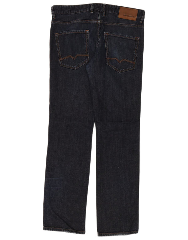 Vaqueros Hugo Boss Hombre Rectos W33 L32 Algodón Azul Marino