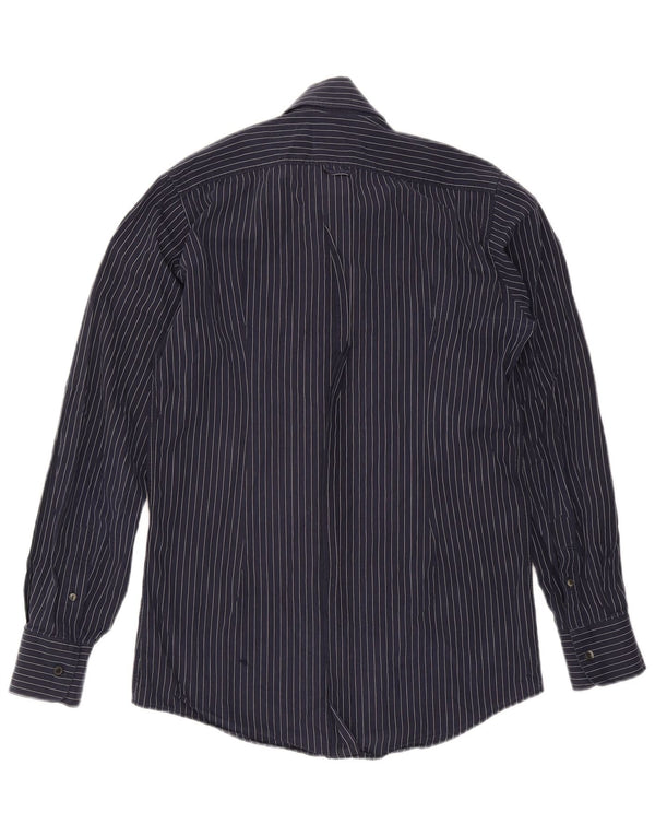 Dolce & Gabbana Camisa para hombre Talla 40 15 3/4 Mediana Azul marino Raya diplomática