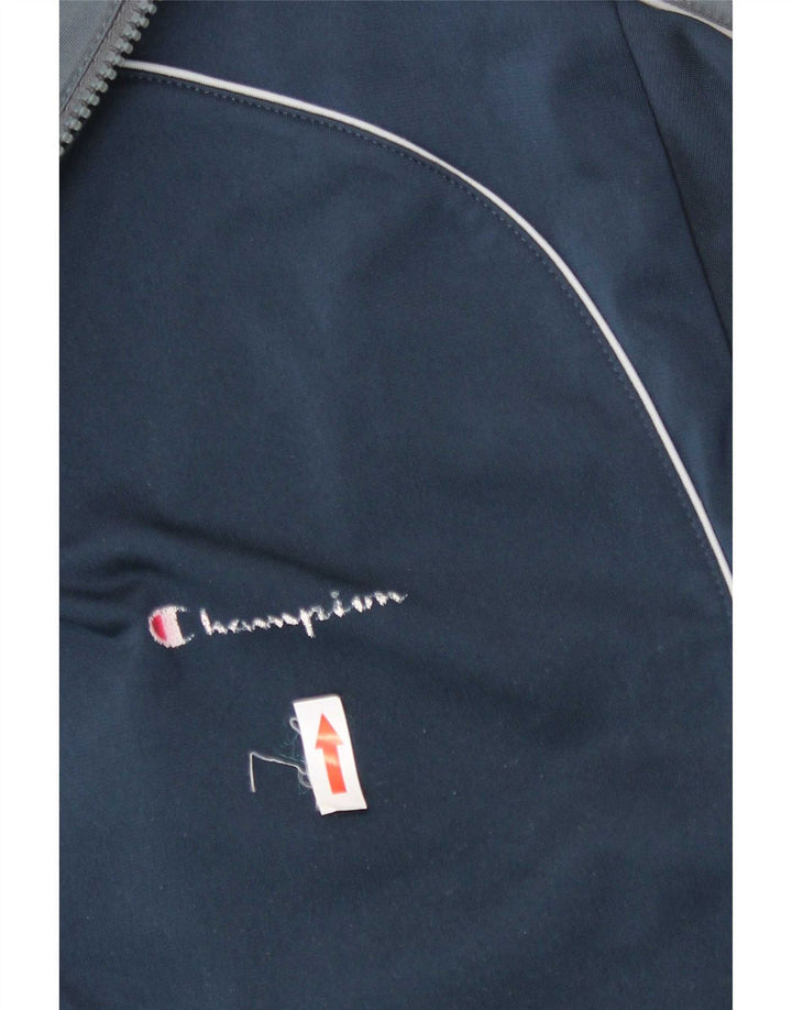 Champion Chaqueta de chándal para hombre XL Azul marino Colorblock Poliéster