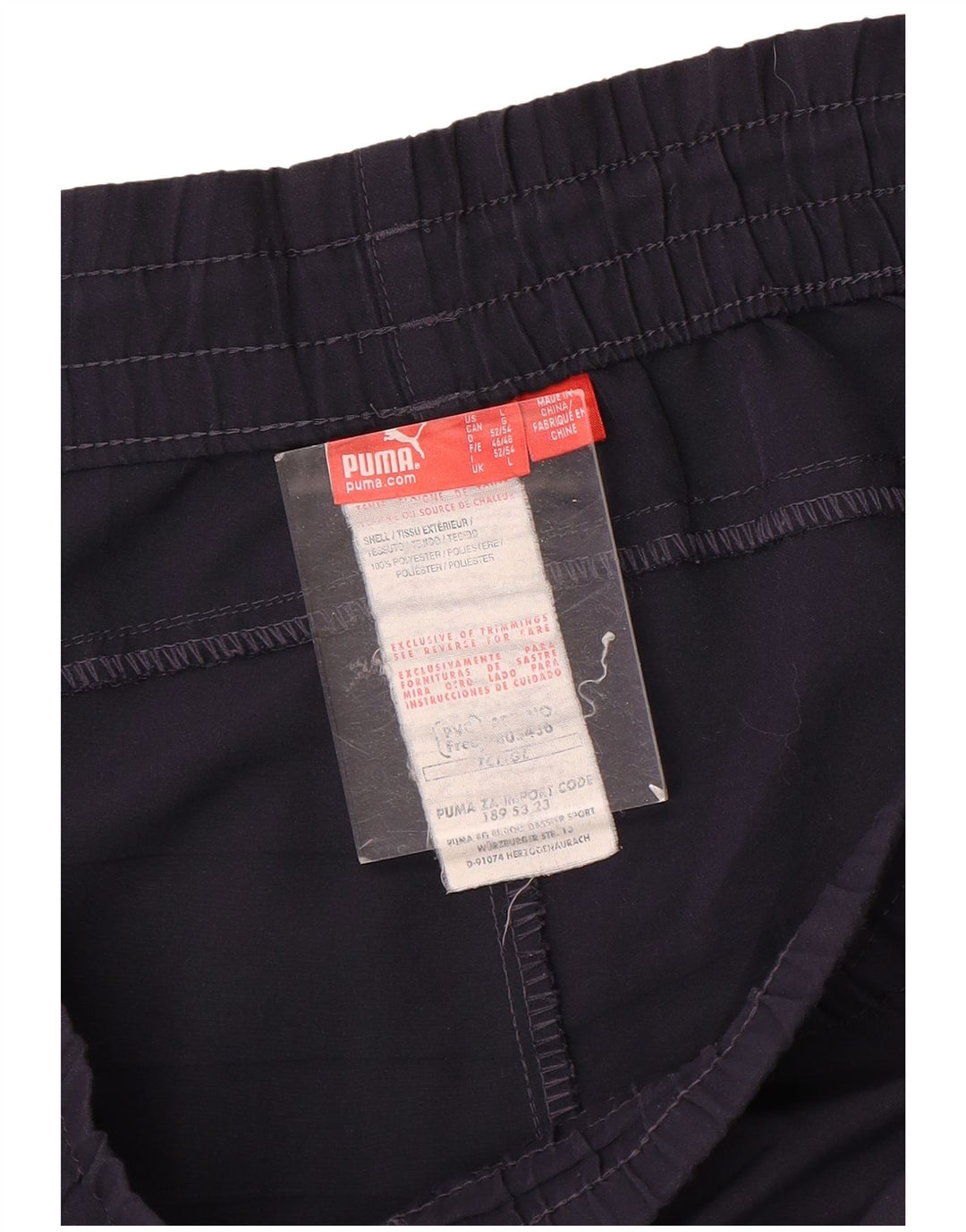 Puma - Pantalones cortos deportivos para hombre, talla grande, color azul marino, poliéster