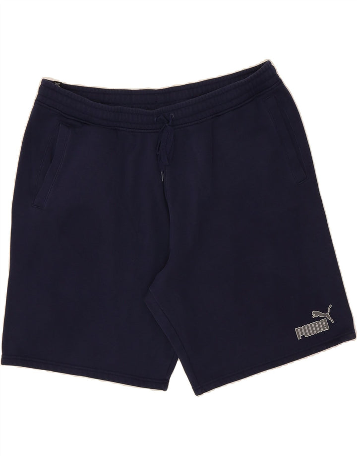 PUMA Mens Sport Shorts 2XL  Navy Blue Vintage Puma and Second-Hand Puma from Messina Hembry 