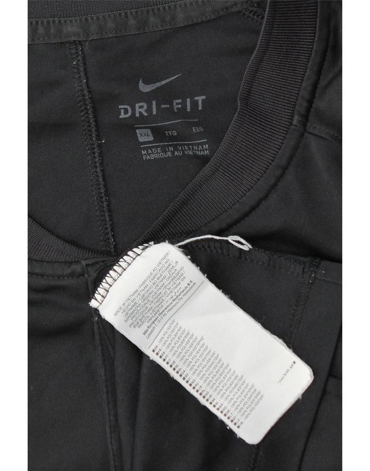 Nike Camiseta Dri Fit para hombre Top 2XL Poliéster negro