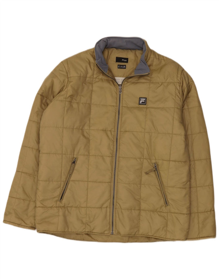 FILA Chaqueta acolchada para hombre UK 44 2XL Poliamida beige