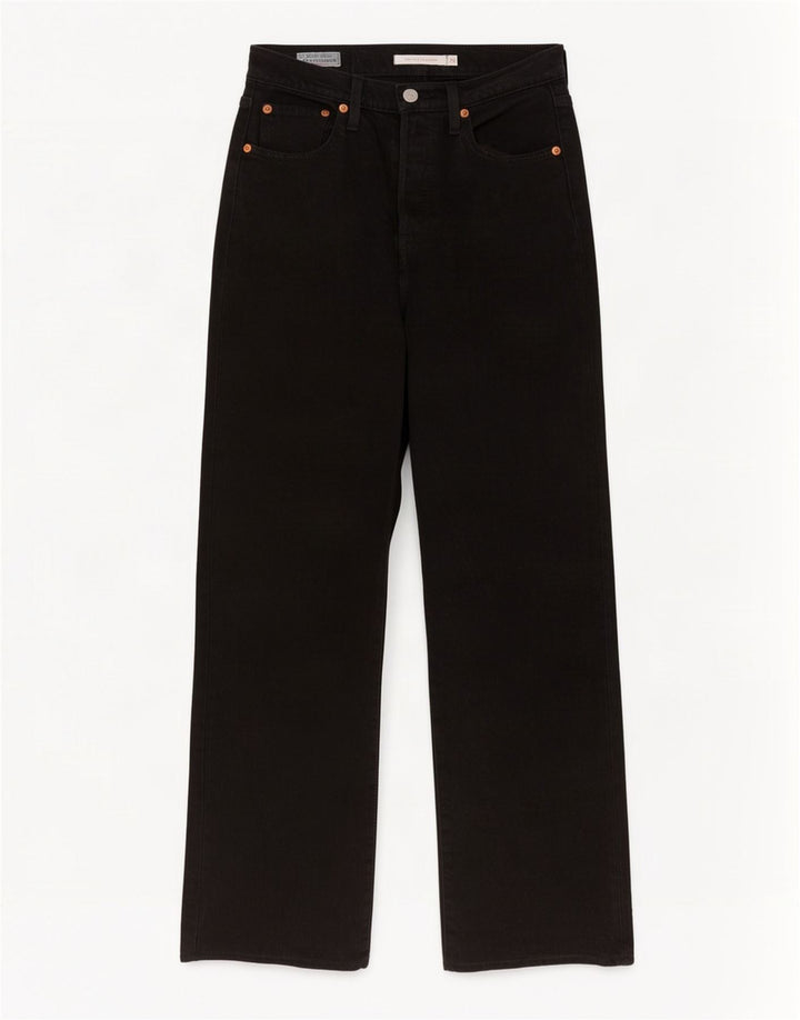 Vaqueros Levi's Ribcage Rectos Mujer W25 L28 Negro