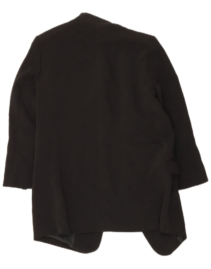 Chaqueta tipo blazer abierta de Zara para mujer UK 40 Small Poliéster negro