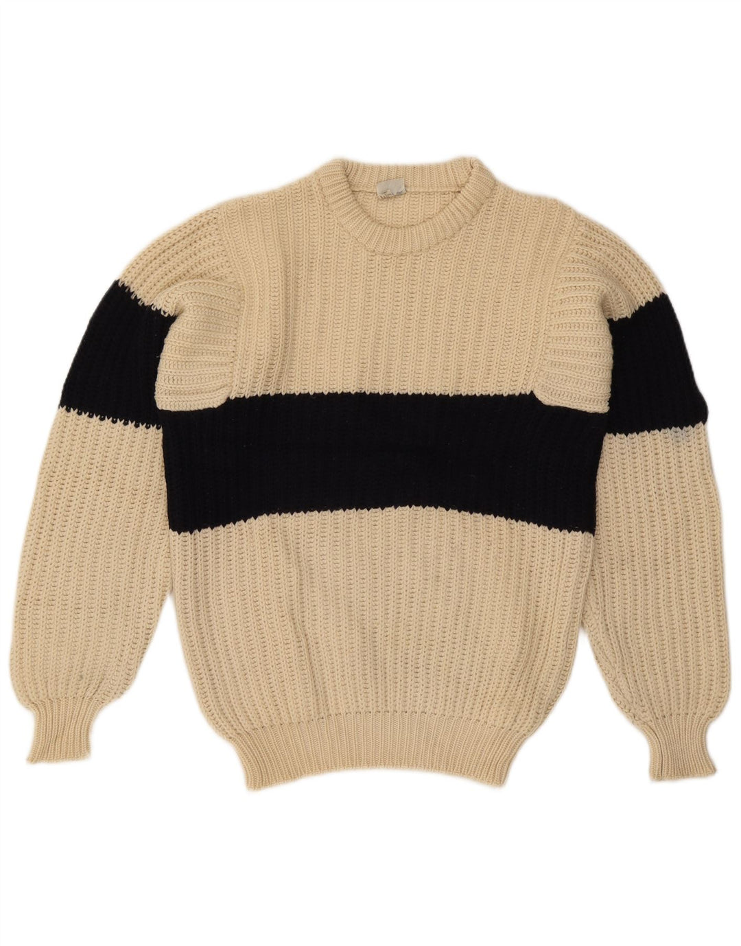 Ocean Star Jersey de cuello redondo para hombre IT 48 Medium Beige Colorblock