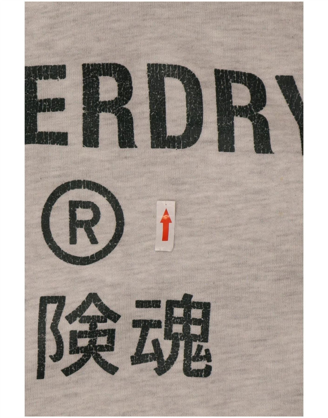 Superdry Hombre Sudadera Con Capucha Gráfica De Algodón Gris Medio