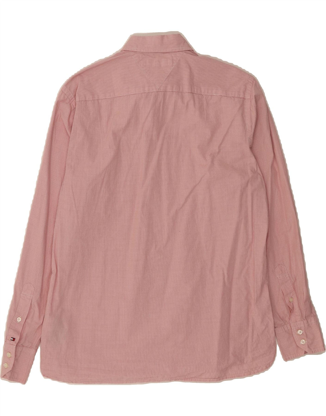 TOMMY HILFIGER Mens Shirt Medium Red Check Cotton Vintage Tommy Hilfiger and Second-Hand Tommy Hilfiger from Messina Hembry 