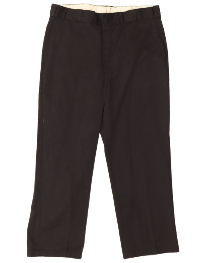 Dickies Pantalón chino recto para hombre W38 L29 Poliéster negro