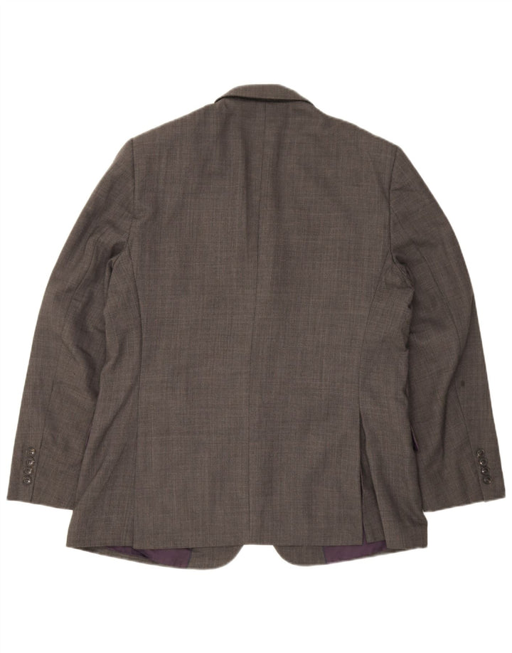 Marks & Spencer Chaqueta tipo blazer con 2 botones para hombre, talla 42, color gris