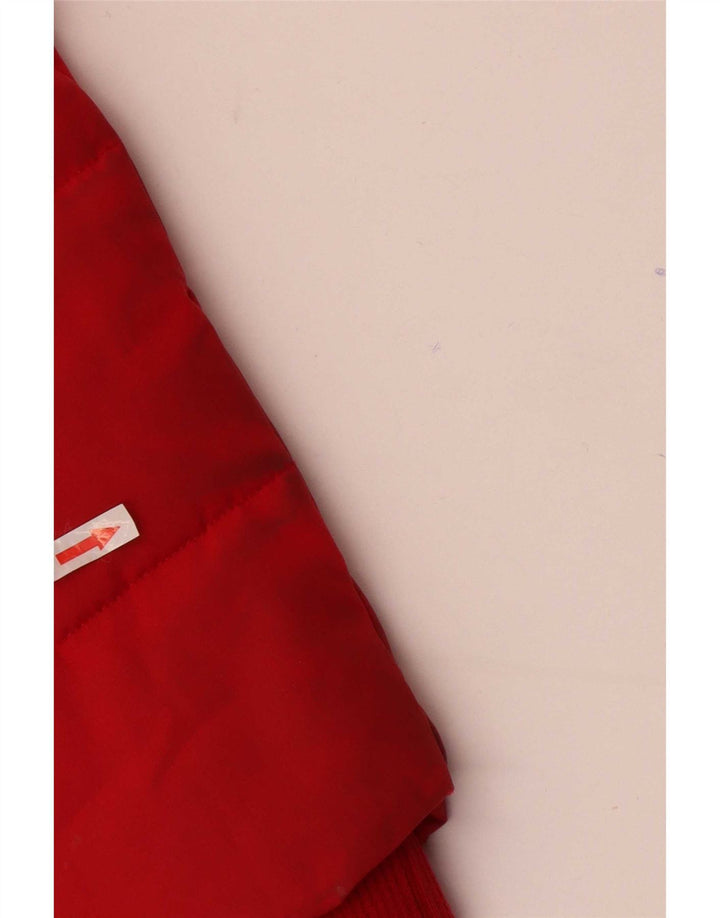 Marks & Spencer Chaqueta acolchada con capucha para hombre UK 38 Medium Red Colourblock