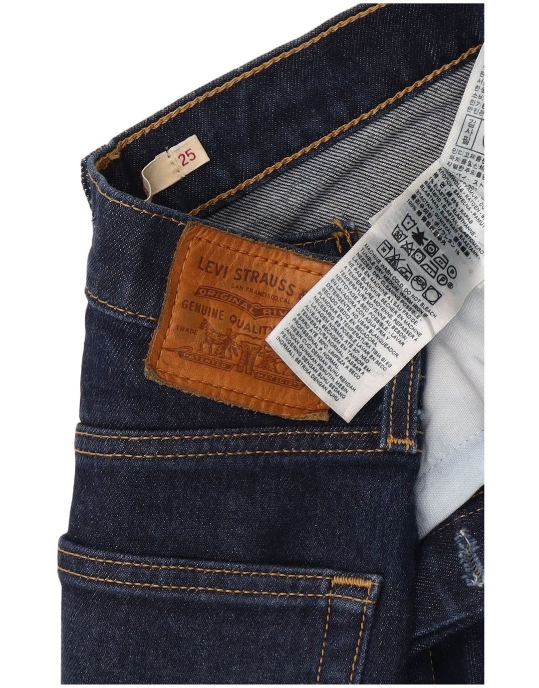 LEVI'S Jeans Ribcage Bootcut para mujer W25 L26 Algodón azul marino