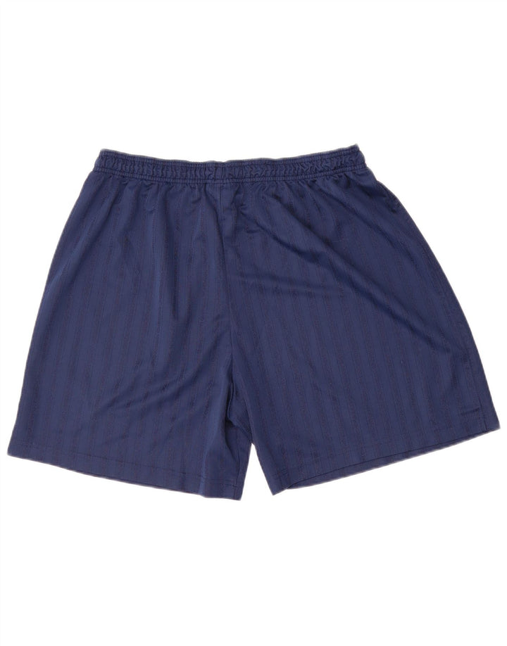 Pantalones cortos deportivos Umbro para hombre XL Poliéster a rayas azul marino