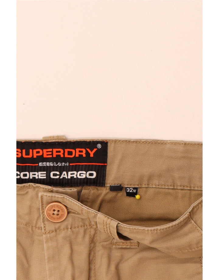 Superdry Shorts Cargo Para Hombre W32 Algodón Beige Medio