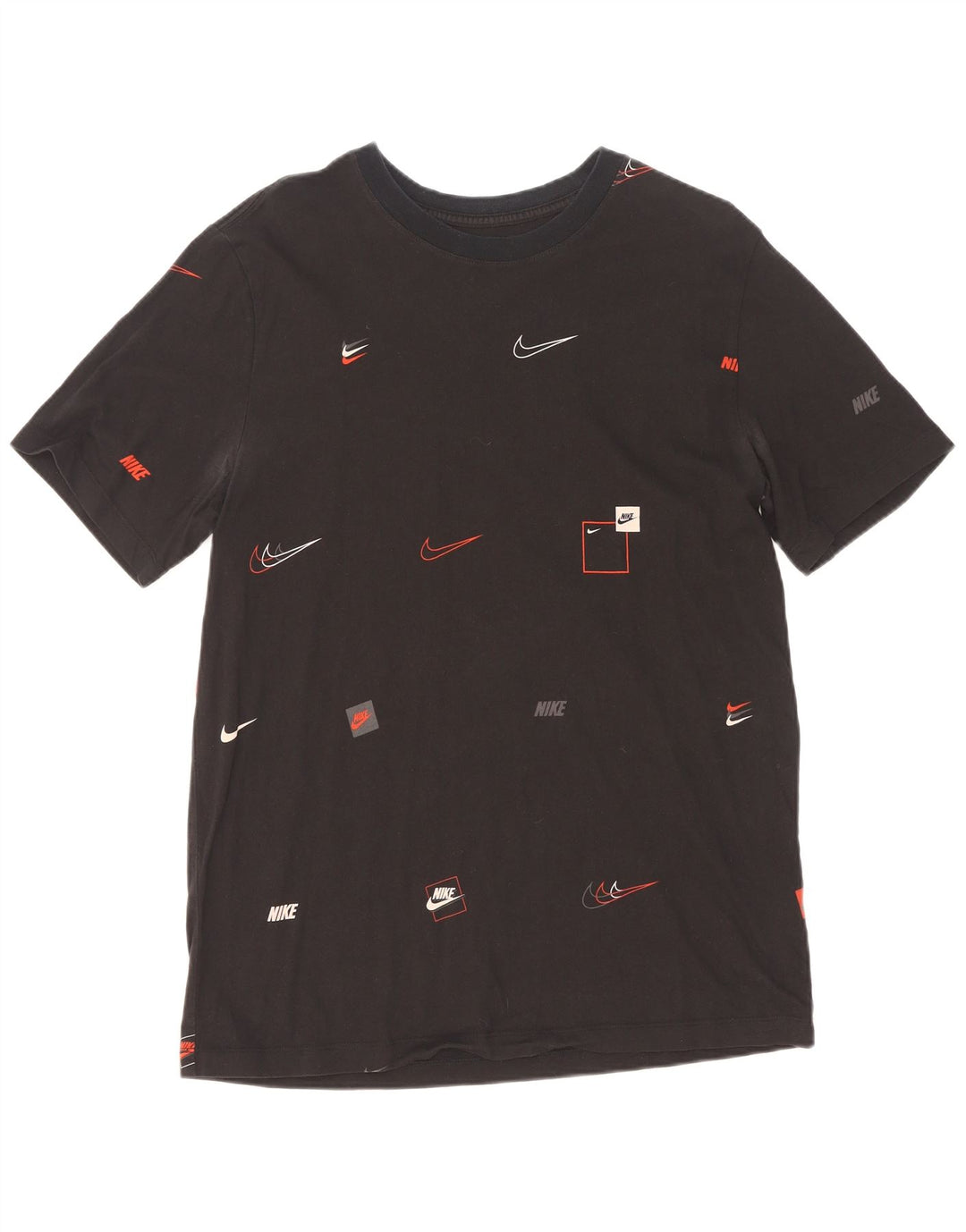 Nike - Camiseta gráfica para hombre, talla grande, algodón negro