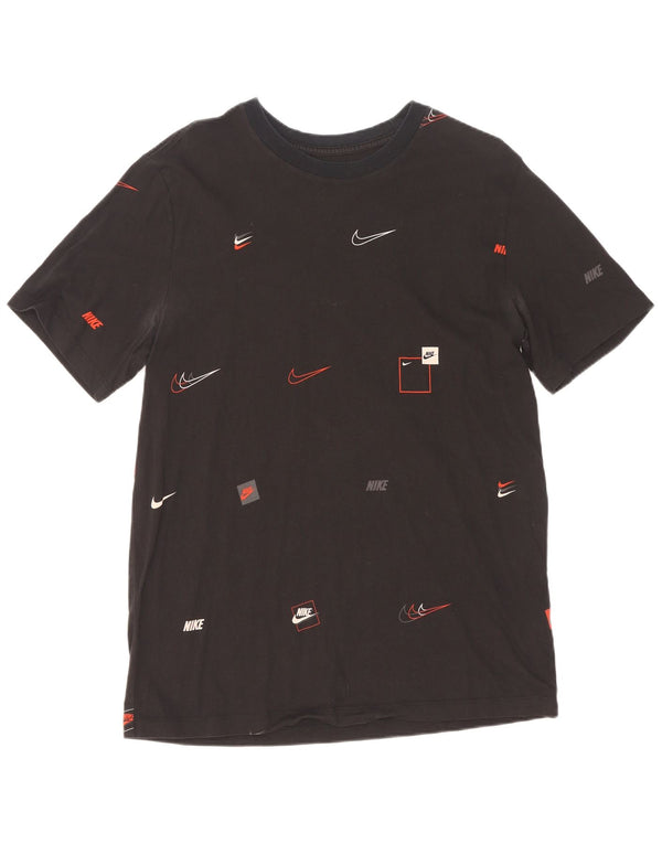 Nike - Camiseta gráfica para hombre, talla grande, algodón negro