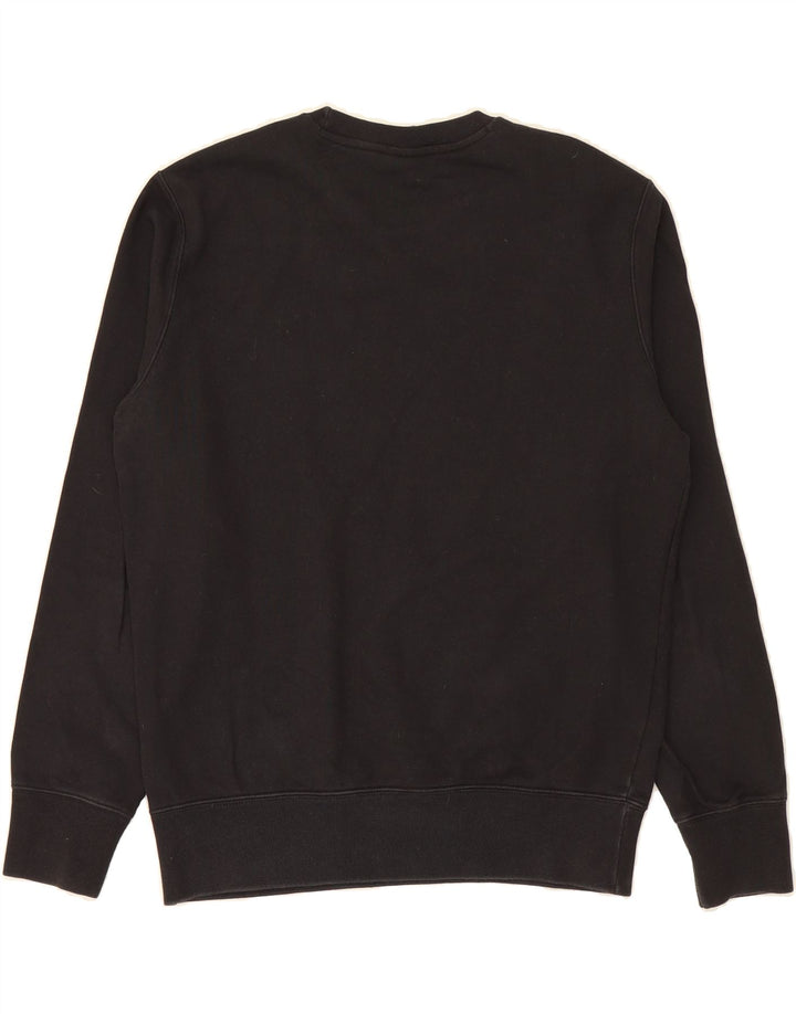 CHAMPION Womens Graphic Sweatshirt Jumper UK 14 Medium Black Cotton Vintage Champion and Second-Hand Champion from Messina Hembry 