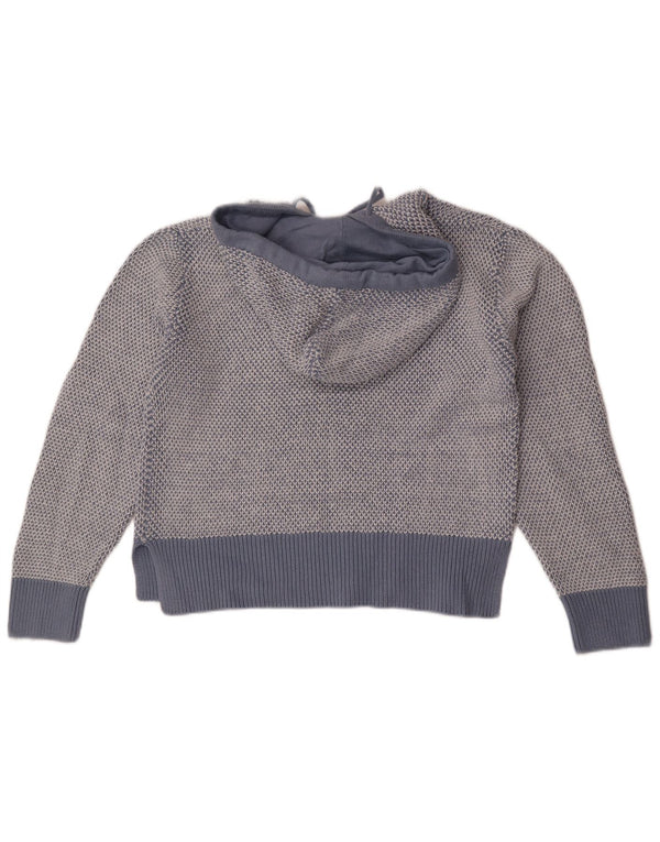 Saltrock Jersey con capucha para mujer UK 14 Algodón moteado azul medio