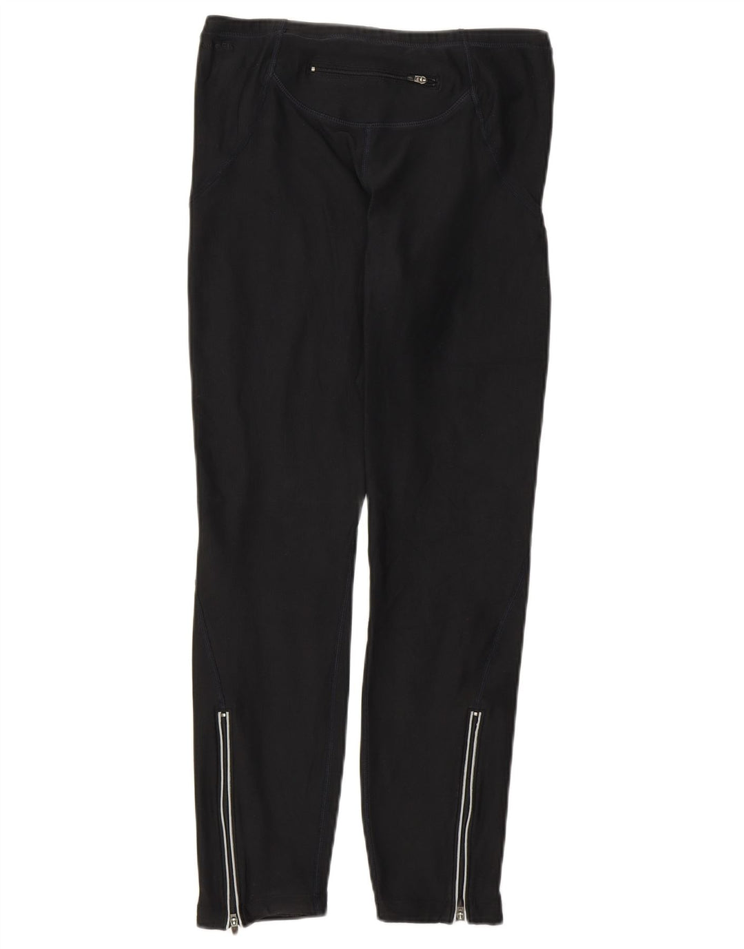 Nike Leggings cortos para mujer UK 10/12 Medium Negro Poliéster Deportes