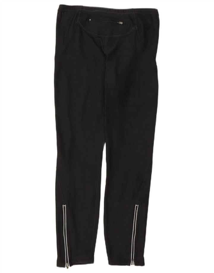 Nike Leggings cortos para mujer UK 10/12 Medium Negro Poliéster Deportes