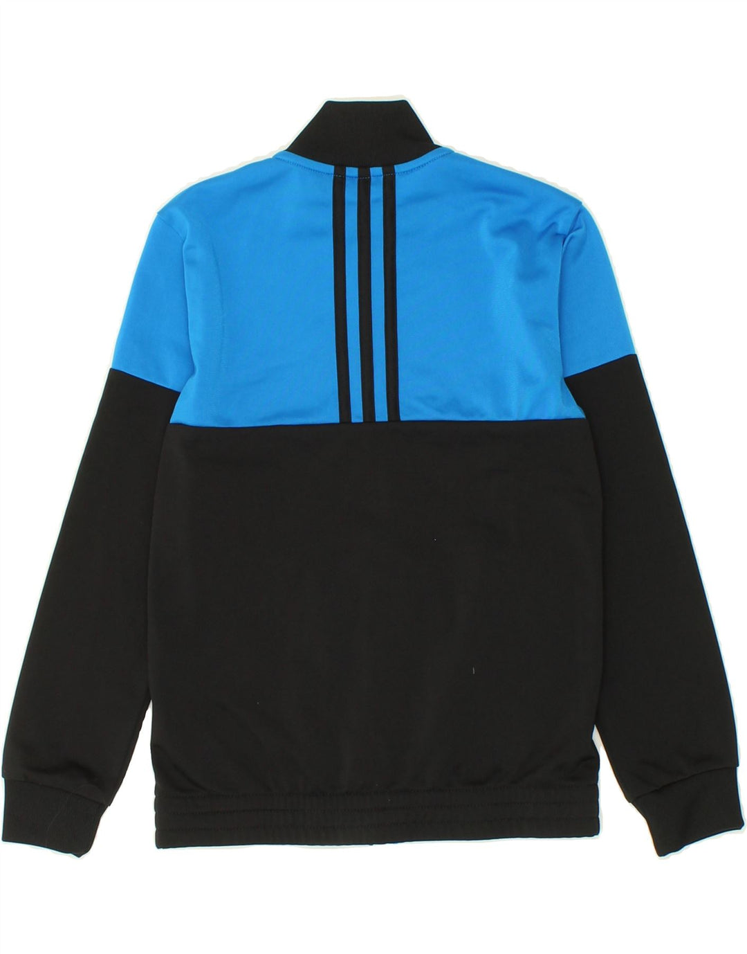 ADIDAS Boys Tracksuit Top Jacket 9-10 Years Blue Colourblock Polyester Vintage Adidas and Second-Hand Adidas from Messina Hembry 