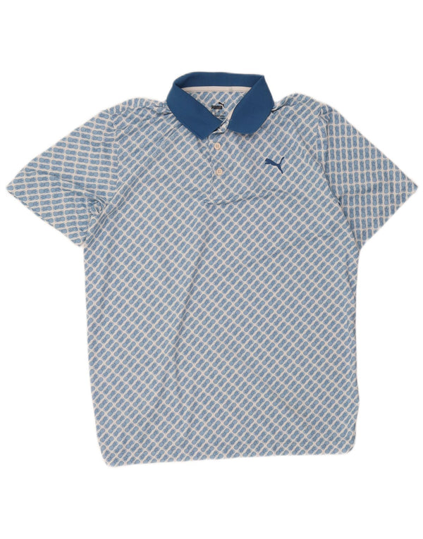 Puma Polo Con Estampado Abstracto Grande Azul Festival |