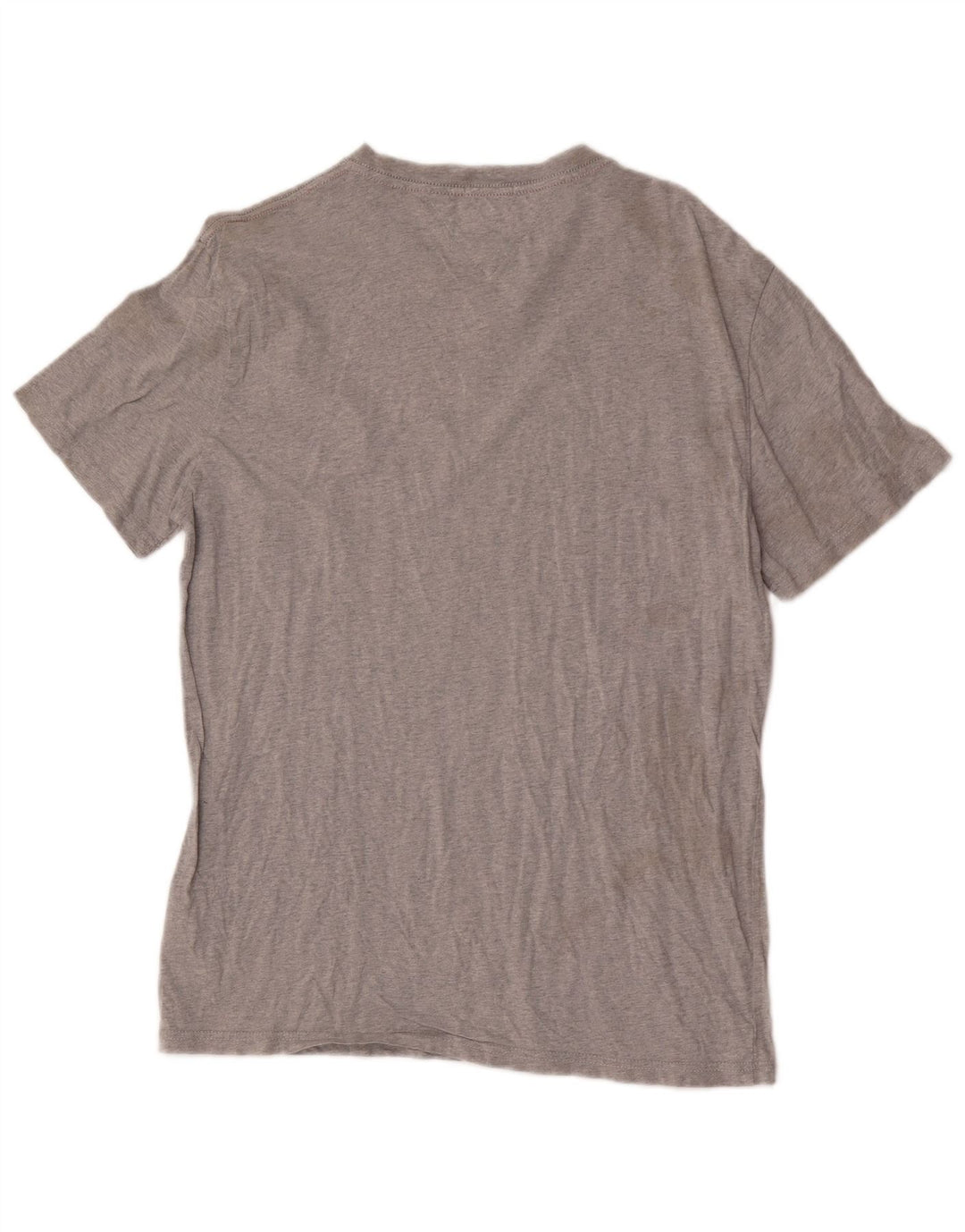 Tommy Hilfiger Camiseta con gráfico de ajuste regular para hombre Top de algodón gris medio