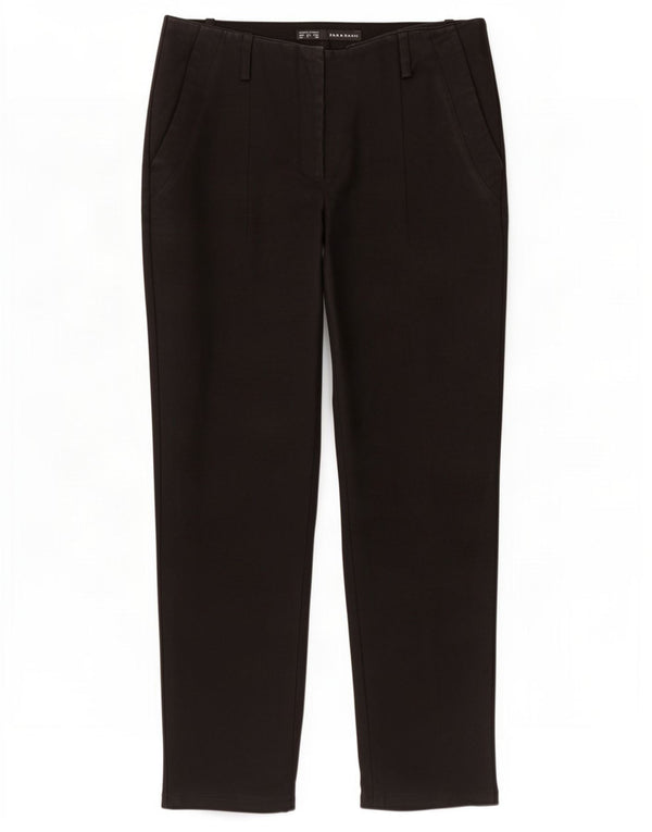 Zara Pantalón chino cónico para mujer EU 38 Small W28 L26 Negro