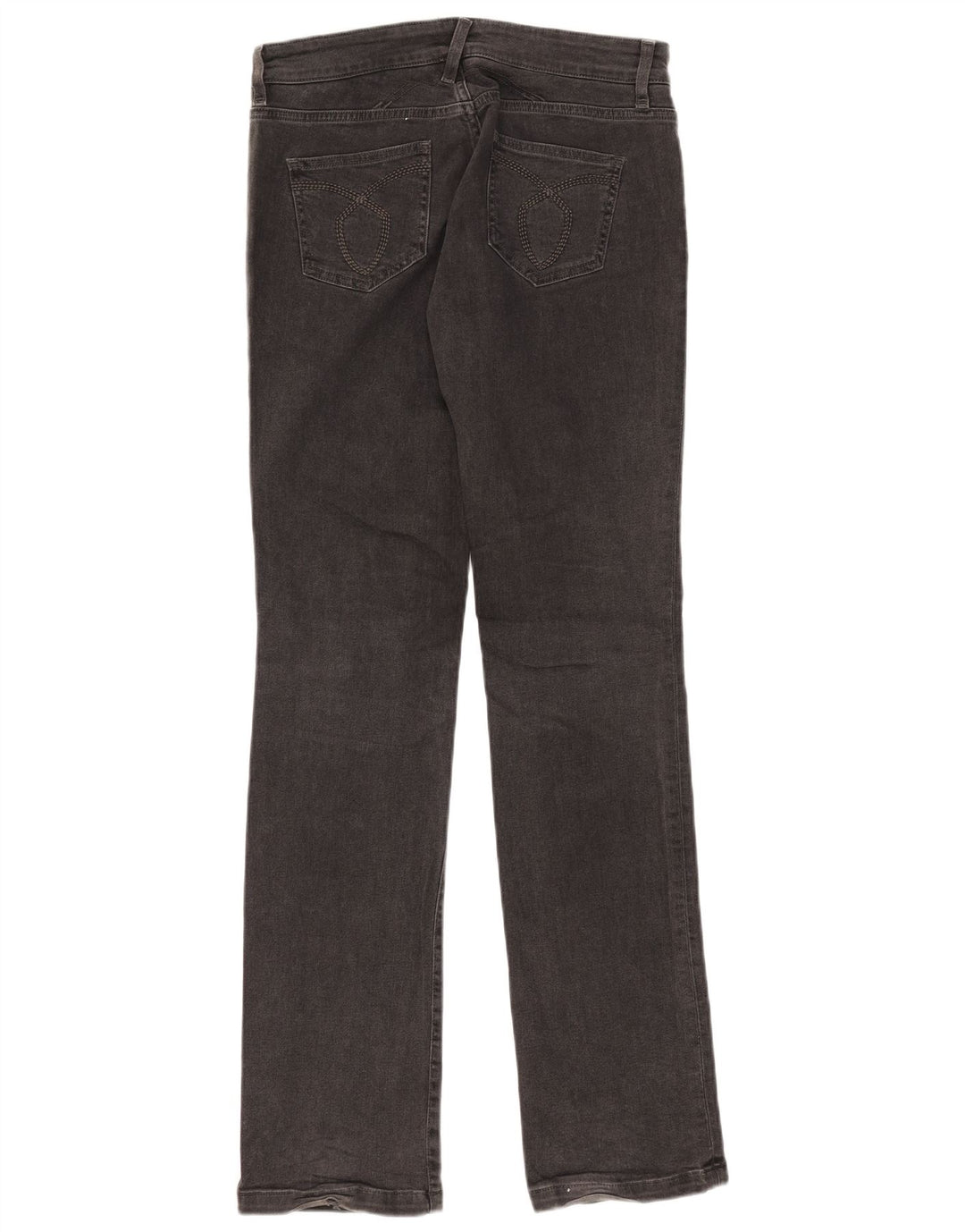 Vaqueros Massimo Dutti Mujer Slim W29 L33 Gris Algodón
