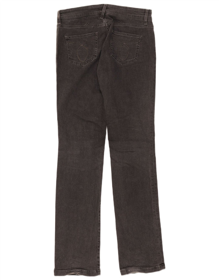 Vaqueros Massimo Dutti Mujer Slim W29 L33 Gris Algodón