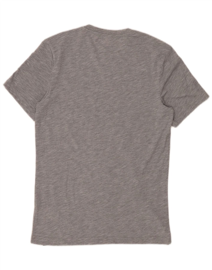 REEBOK Camiseta gráfica para hombre Top pequeño poliéster moteado gris