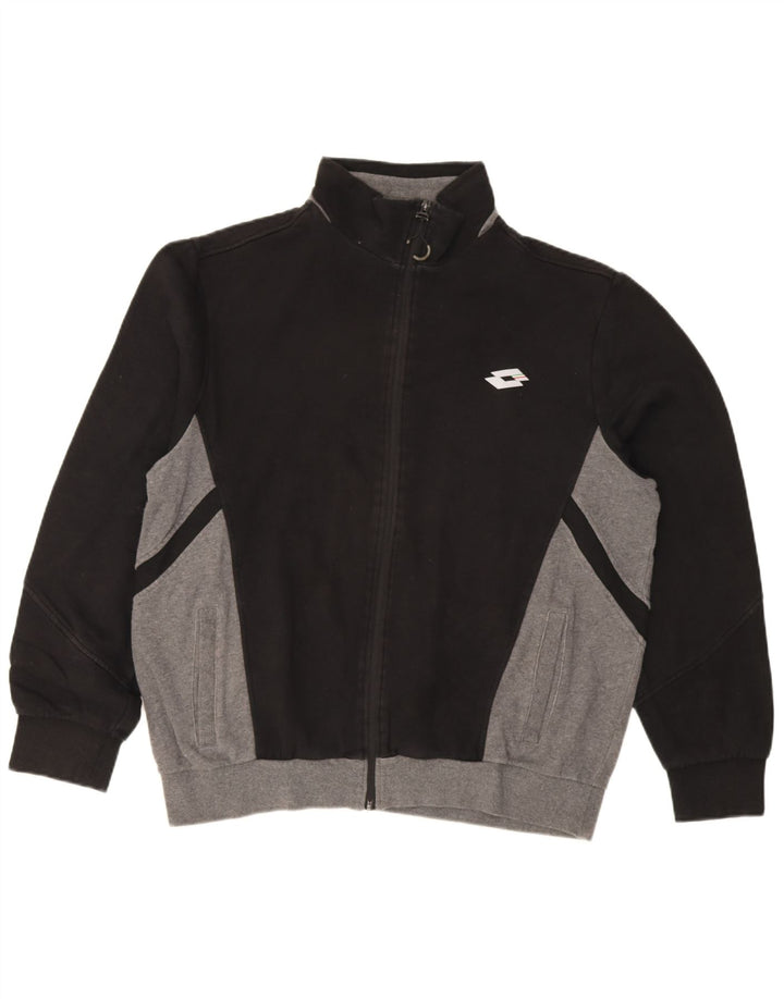 Lotto Hombre Chándal Top Chaqueta XL Negro Colorblock