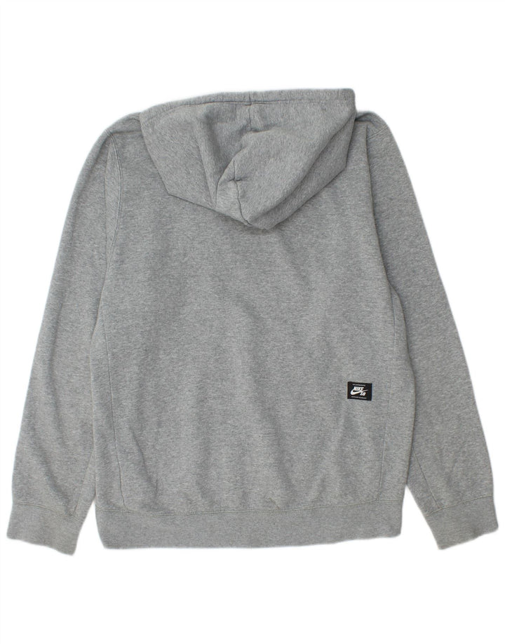 Nike Hombre Sudadera Con Capucha Gráfica Jersey De Algodón Gris Medio