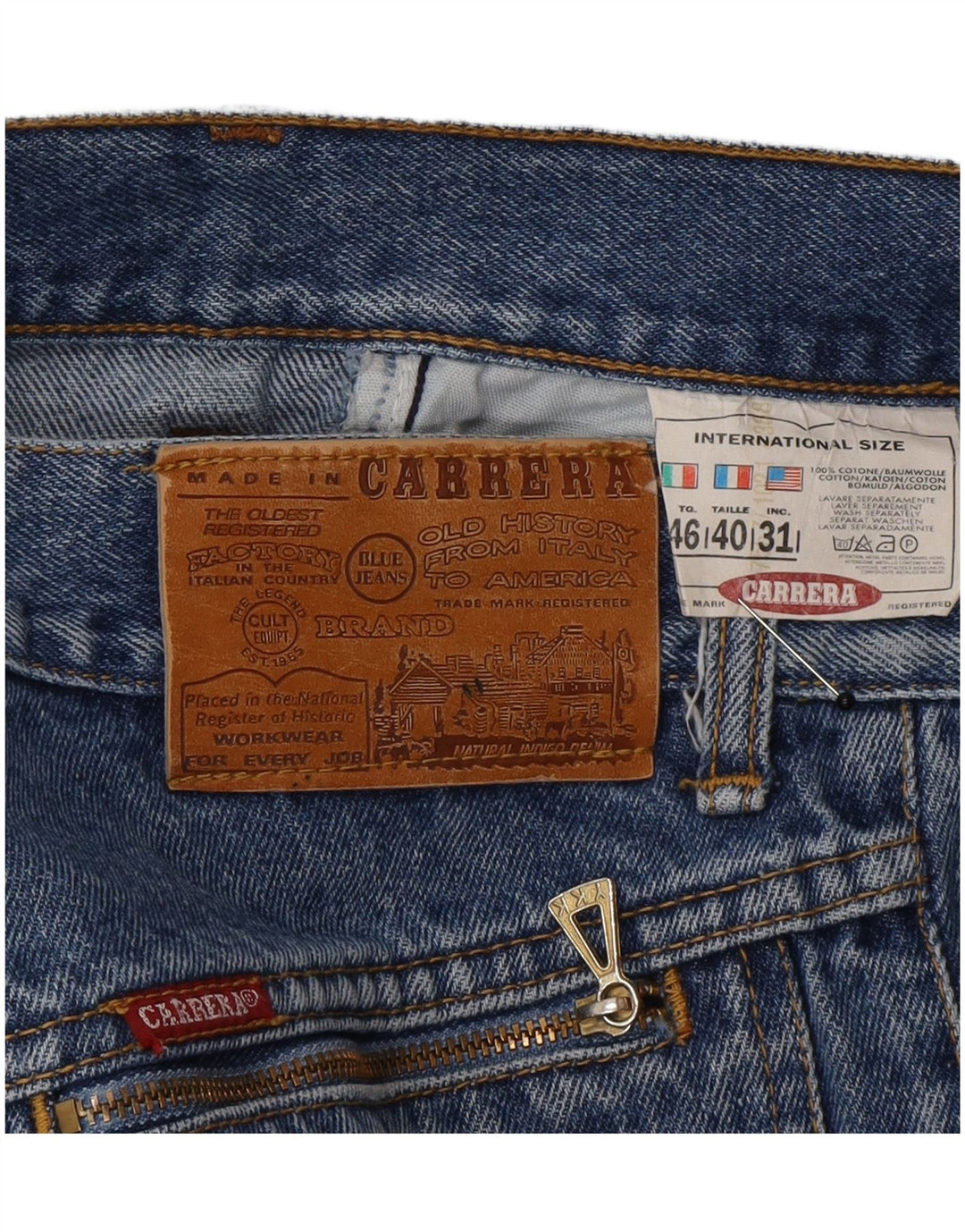 Vaqueros Carrera Hombre Rectos W31 L30 Algodón Azul