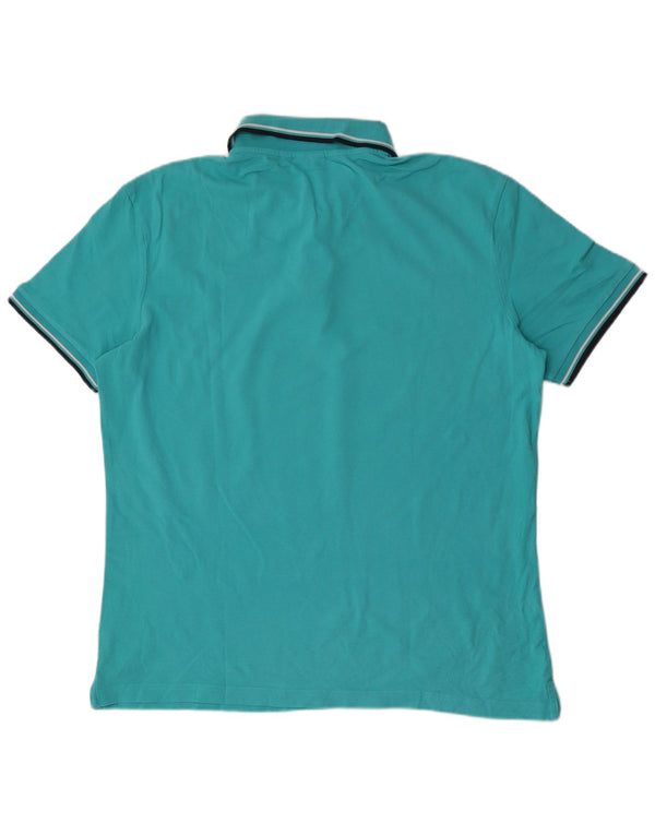 Diadora Polo Hombre 2XL Algodón A Rayas Azul