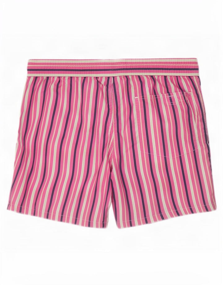 Polo Ralph Lauren - Bañador para hombre, talla grande, color rosa, poliéster a rayas