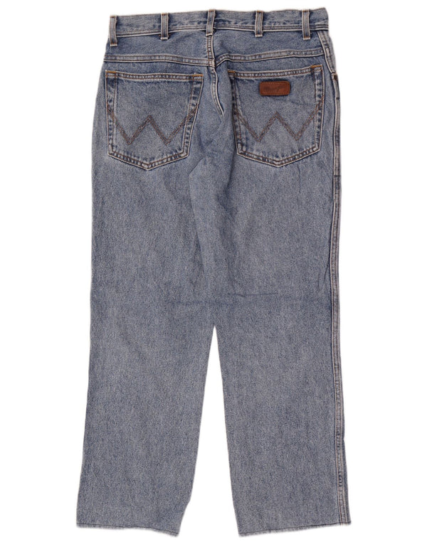 Wrangler Vaqueros Rectos De Corte Regular Para Hombre W32 L27 Algodón Azul