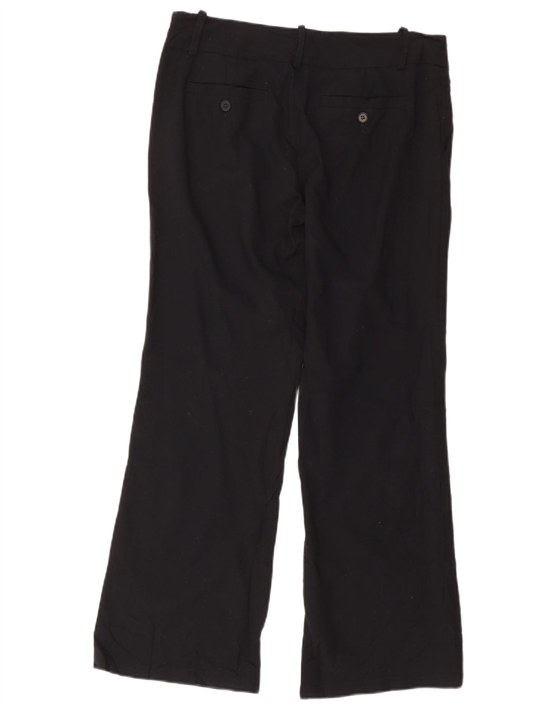 Zara Mujer Pantalón Chino Bootcut EU 40 Medium W30 L28 Poliéster Negro