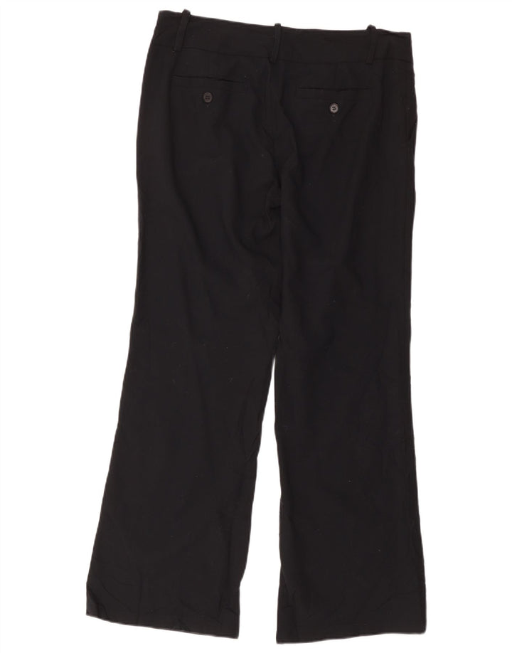 Zara Mujer Pantalón Chino Bootcut EU 40 Medium W30 L28 Poliéster Negro