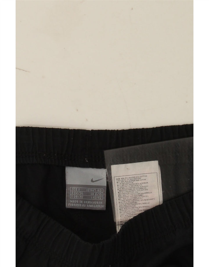Nike Pantalones de chándal para mujer UK 8/10 Small Negro Poliéster