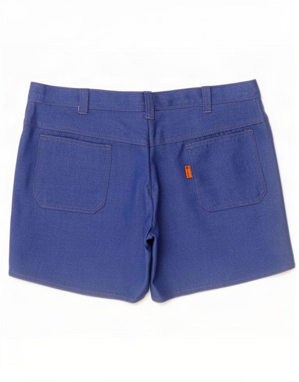 Vintage Hombres Chino Shorts IT 52 XL W36 Azul Trevira