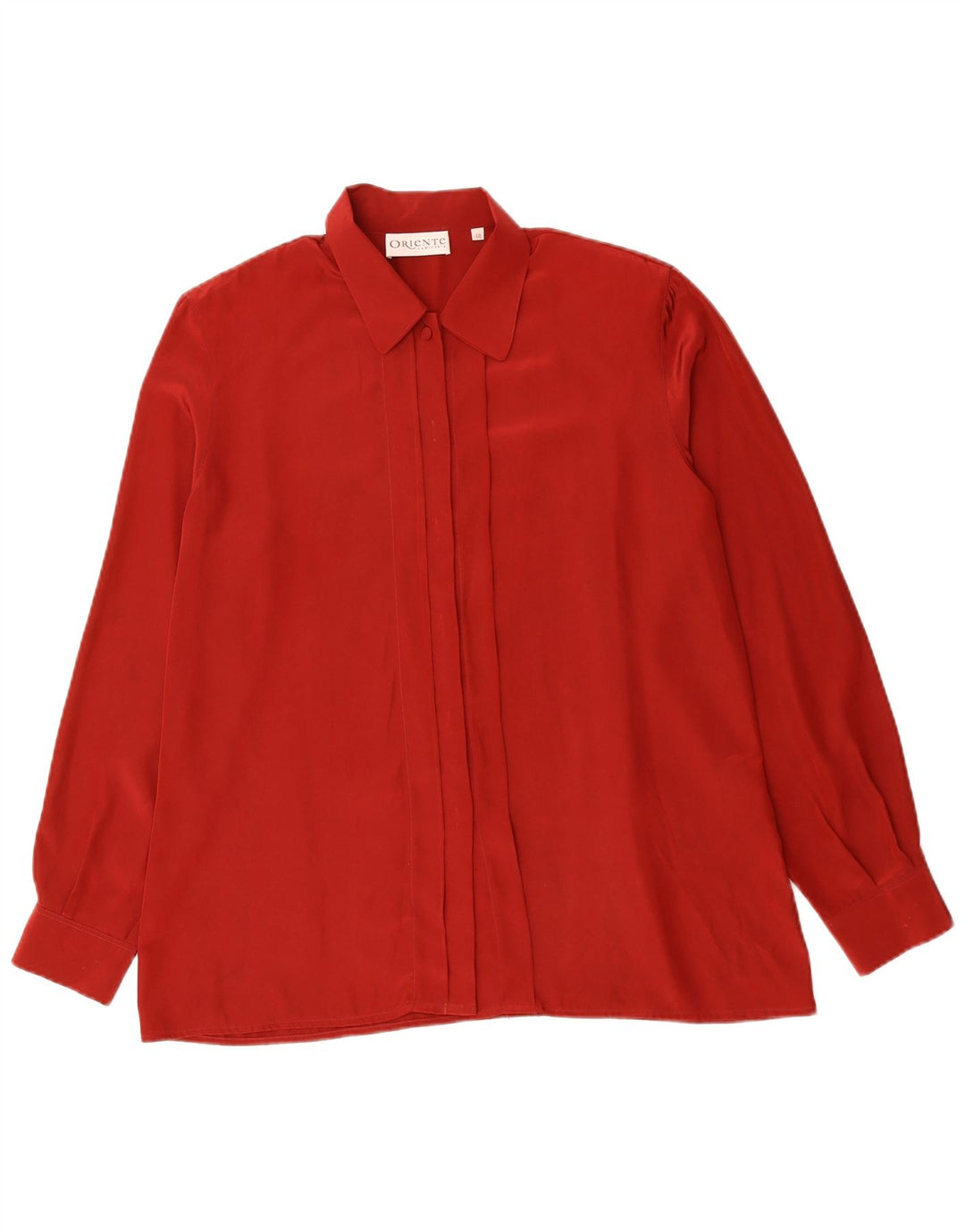 Blusa camisera VINTAGE para mujer IT 48 XL Rojo